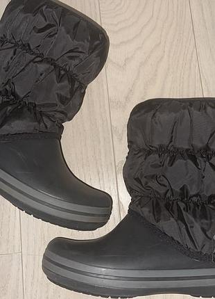 Сапоги crocs winter puff boot. рзмир w7