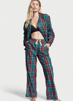 Фланелева піжамка victoria's secret вікторія сікрет оригінал