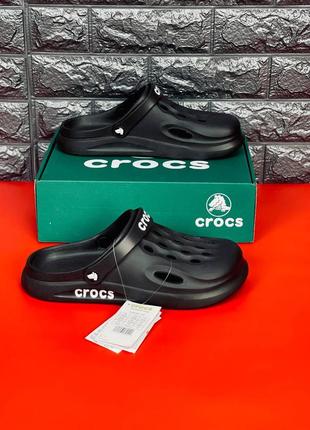 Мужские тапочки crocs чёрные тапочки крокс4 фото