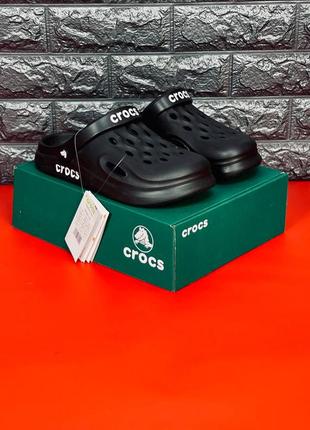 Мужские тапочки crocs чёрные тапочки крокс5 фото