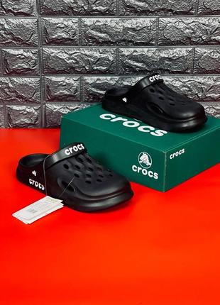 Мужские тапочки crocs чёрные тапочки крокс8 фото