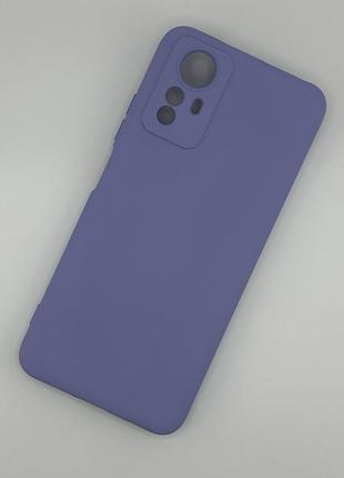 Силіконовий чохол для xiaomi redmi note 12s soft silicone case full фіалковий (бампер)1 фото