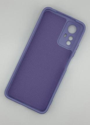 Силіконовий чохол для xiaomi redmi note 12s soft silicone case full фіалковий (бампер)2 фото