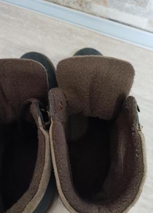 Lasocki, польша нубуковые зимние ботинки, искуственный мех, на шнуровке оригинал8 фото