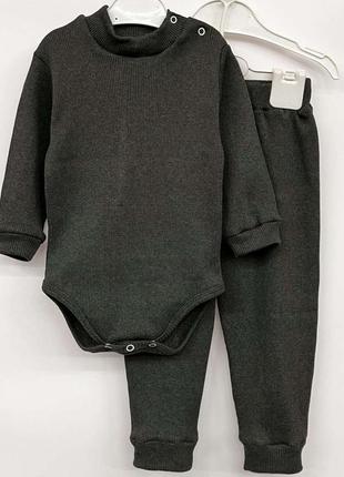 Костюм для малышей боди + штаны 74-92рр5 фото