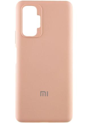 Чохол silicone cover full protective (aa) для xiaomi redmi note pro 10 / 10 pro max рожевий / pink sand