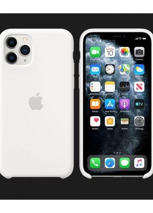Чохол накладка для  iphone 11 pro білий / білий чохол на айфон 11 про