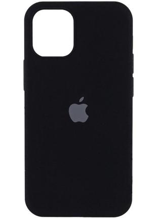 Чохол silicone case для iphone 13 із закритим низом/чохол для айфон 13 силікон кейс чорний