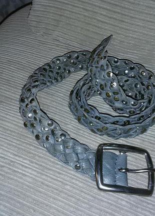 Классирующий кожаный плетеный ремень бренда replay,размер 95-100 см