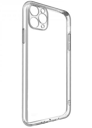 Чехол накладка прозрачный для iphone 11 с защитной камеры прозрачный