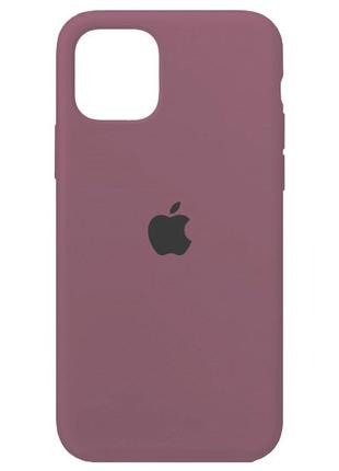 Чохол для iphone 11 із закритим низом усередині мікрофібра чорничний колір lilac pride