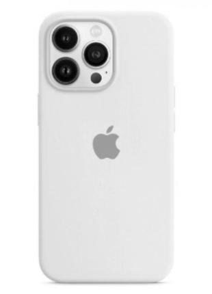 Чехол original silicone case full size — iphone 14 6.1" — white (9)