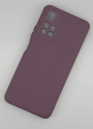 Силиконовый чехол soft silicone case full для poco m4 pro 5g бордовый (бампер)