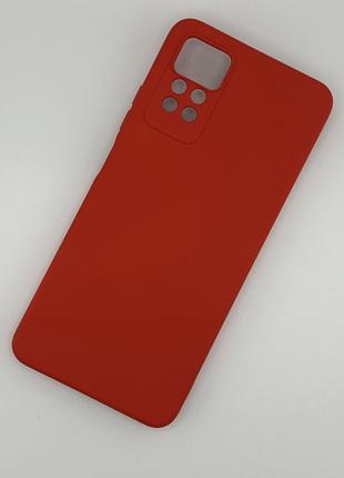 Силіконовий чохол soft silicone case full для xiaomi redmi note 11 pro / note 12 pro 4g червоний (бампер)