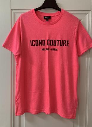Icono  couture неонова рожева футболка