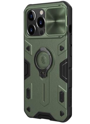 Tpu+pc чехол nillkin camshield armor no logo (шторка на камеру) для apple iphone 13 pro (6.1")