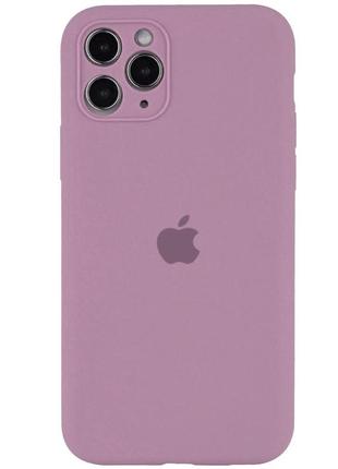 Уцінка чохол silicone case full camera protective (aa) для apple iphone 12 pro max (6.7") естетичний дефект / ліловий / lilac