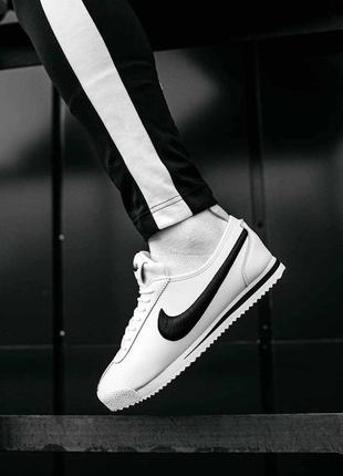 ✅ мужские кроссовки ✅nike cortez (white/black)2 фото