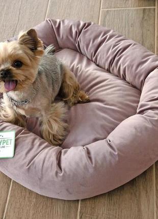 Лежак для собак lucky pet фелікс №3 52 x 65 x 14 см рожевий (4820224213415)4 фото