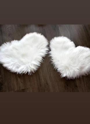 Набор 2шт. сердце коврик