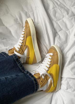 Кросівки nike blazer mid '77 jumbo beige/yellow9 фото