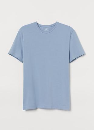 S h&amp;m новая фирменная натуральная футболка slim fit унисекс