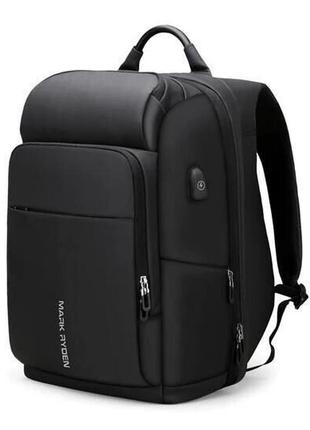 Рюкзак міський mark ryden max mr7080 x medium bk для ноутбука 15,6" з usb об'єм 25 л. чорний
