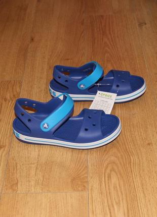 Дитячі босоніжки сандалі crocs crocband крокси с13, j1, j2, j3 оригінал1 фото