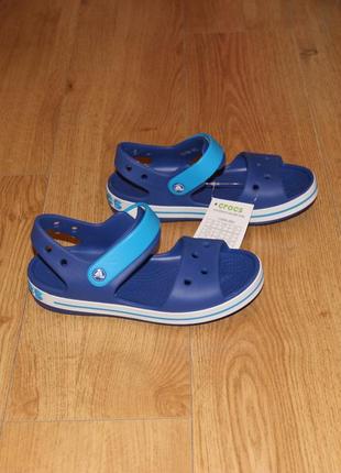 Детские босоножки сандалии crocs crocband кроксы с13, j1, j2, j3 оригинал