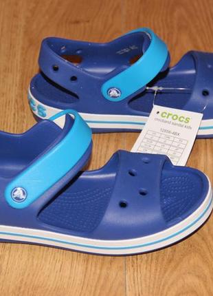 Детские босоножки сандалии crocs crocband кроксы с13, j1, j2, j3 оригинал