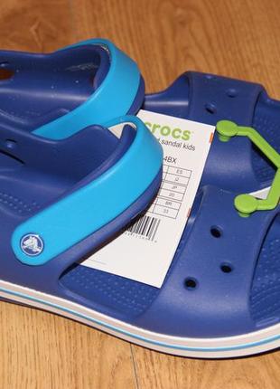 Детские босоножки сандалии crocs crocband кроксы с13, j1, j2, j3 оригинал