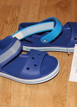 Детские босоножки сандалии crocs crocband кроксы с13, j1, j2, j3 оригинал