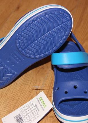 Дитячі босоніжки сандалі crocs crocband крокси с13, j1, j2, j3 оригінал9 фото