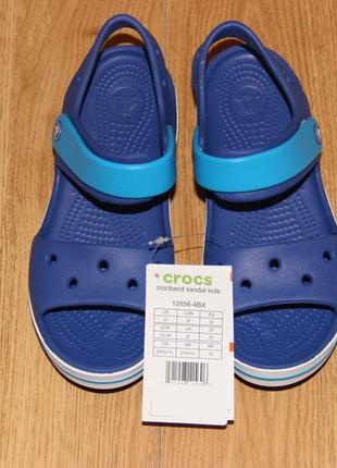 Детские босоножки сандалии crocs crocband кроксы с13, j1, j2, j3 оригинал5 фото