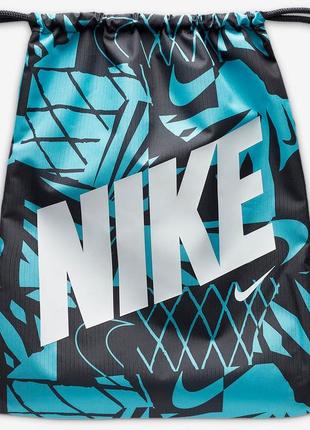 Мішок nike y nk drawstring - cat aop 1 чорний. синій, білий діт 43 х 36 см1 фото