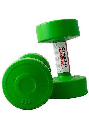 Гантелі пластикові пара liveup cement dumbell