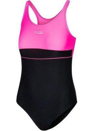 Купальник для дівчат aqua speed emily 7218 чорний, рожевий дит 134см