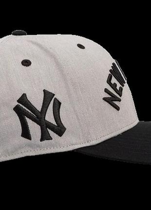 Кепка 47 brand midfield ny yankees сірий, чорний уні osfa3 фото