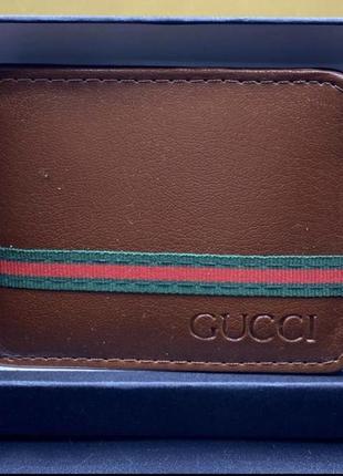 Гаманець шкіряний gucci/гуччі з логотипом