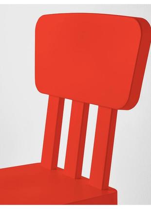 Ikea mammut (403.653.66) дитячий стілець, червоний3 фото