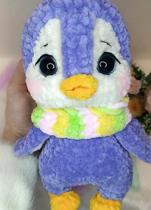 Плюшевий пінгвін м'яка іграшка3 фото
