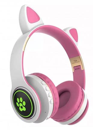 Навушники bluetooth — tucci t24 led — white