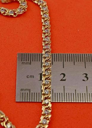 Золотой браслет арабский бисмарк 6,23 гр, 19 см, золото 585 золотий браслет5 фото