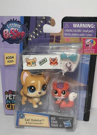 Littlest pet shop lps лпс пет шоп эксклюзивная фигурка собачка и лисенок