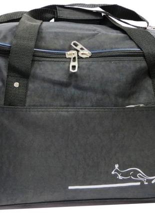 Спортивна сумка wallaby 447-1 чорний із синім, 59 л2 фото