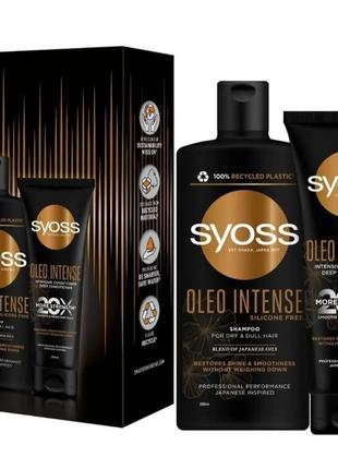 Набор syoss oleo intense для сухих и тусклых волос: шампунь, 440 мл + кондиционер, 250 мл