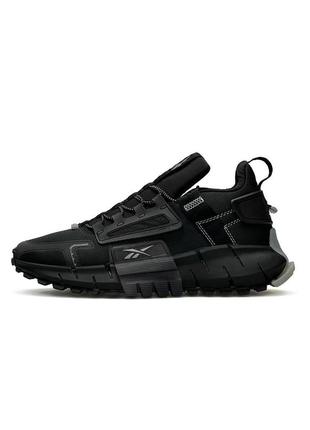 Мужские кроссовки reebok zig kinetica edge black white, 44 размер