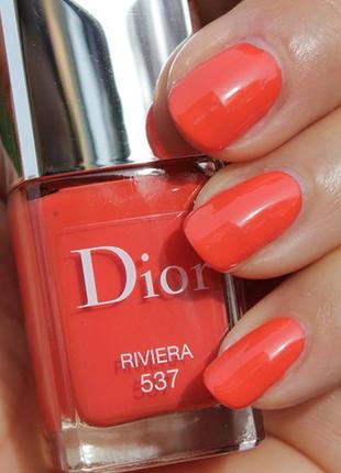 Лак для нігтів dior vernis тон 537 riviera тестер 10 мл