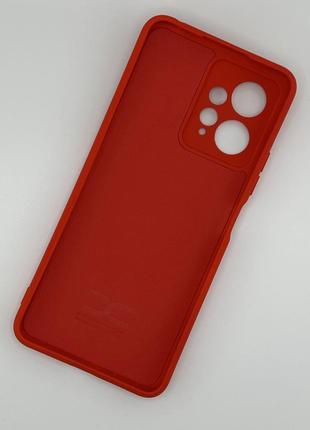 Силіконовий чохол для xiaomi redmi note 12 4g soft silicone case full червоний (бампер)2 фото