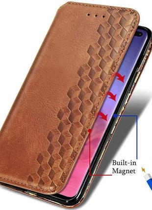 Шкіряний чохол книжка getman cubic (pu) для oppo a732 фото